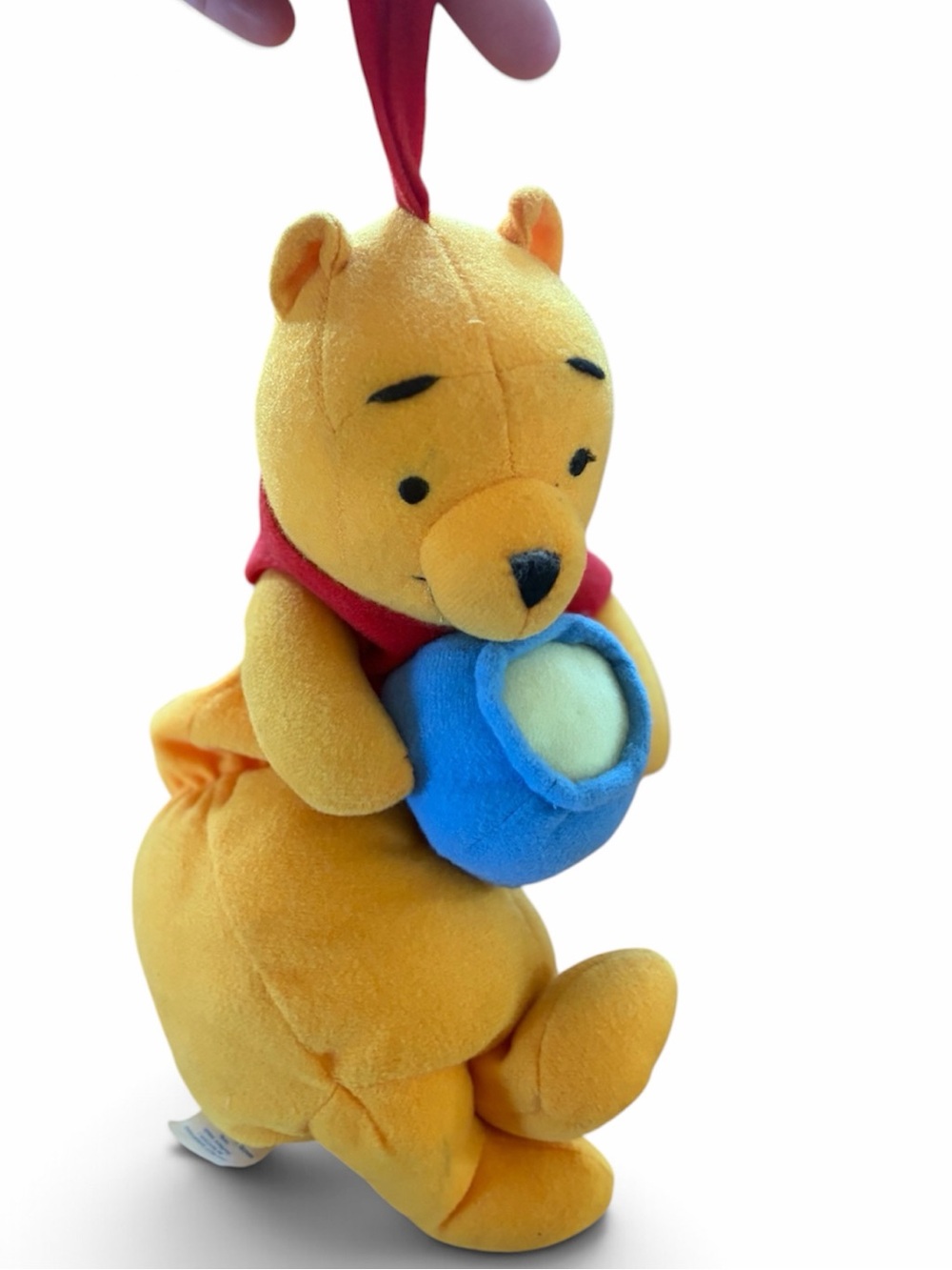 Vintage Disney Winnie the Pooh Musical Pull Plush 12" Nursery Crib Toy 90’s